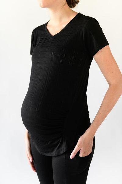 Buy Short Sleeve Maternity T-Shirt with Legging - Peach