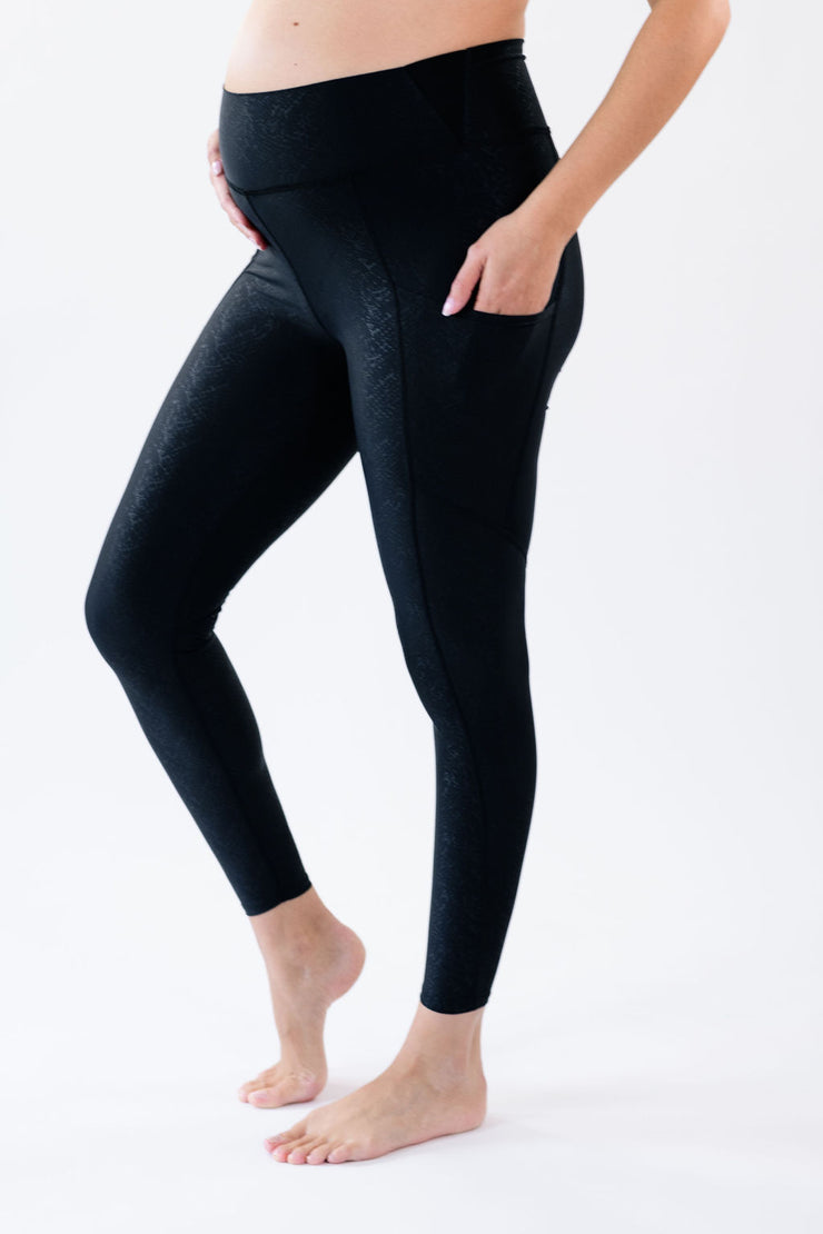 Berkley Clothing Cindy Maternity Legging in Speckled Black – berkleyclothing