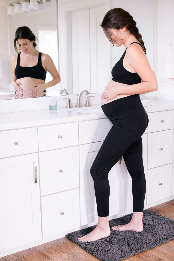 Leading Lady® Maternity Support Leggings- 4022, Color: Black